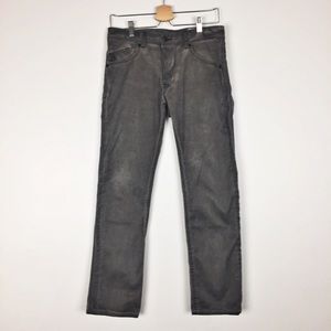 Diesel Darron Regular Slim Tapered Button Fly Gray